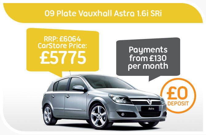 09 Plate Vauxhall Astra 1.6i SRi 5dr